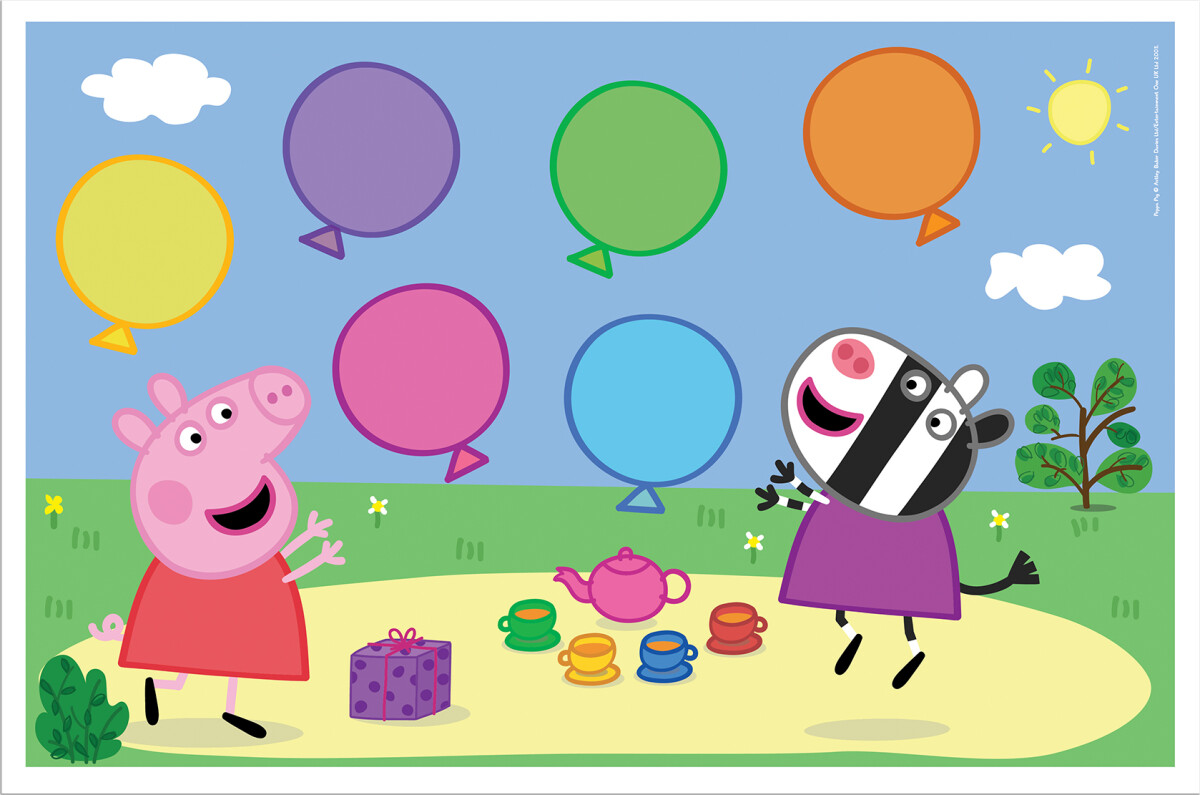 Gurli Gris - Ballon Spil Med 24 Ballonpakker