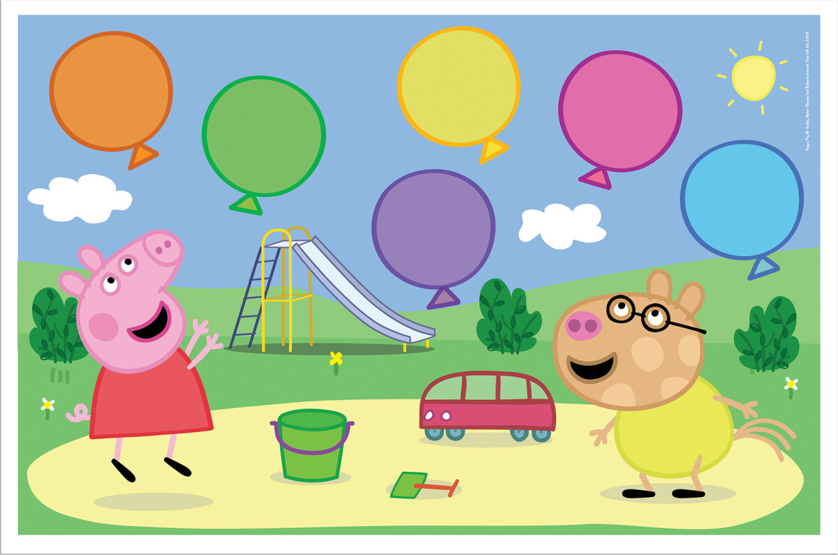 Gurli Gris - Ballon Spil Med 24 Ballonpakker