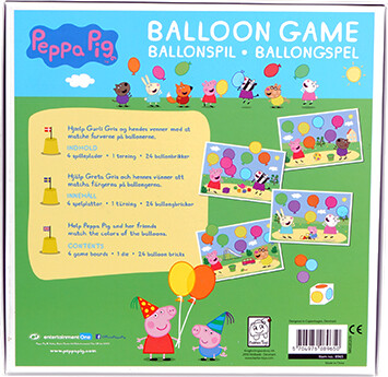 Gurli Gris - Ballon Spil Med 24 Ballonpakker