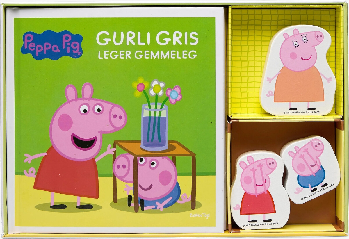 Gurli Gris - Bog Med Træfigurere - Gemmeleg