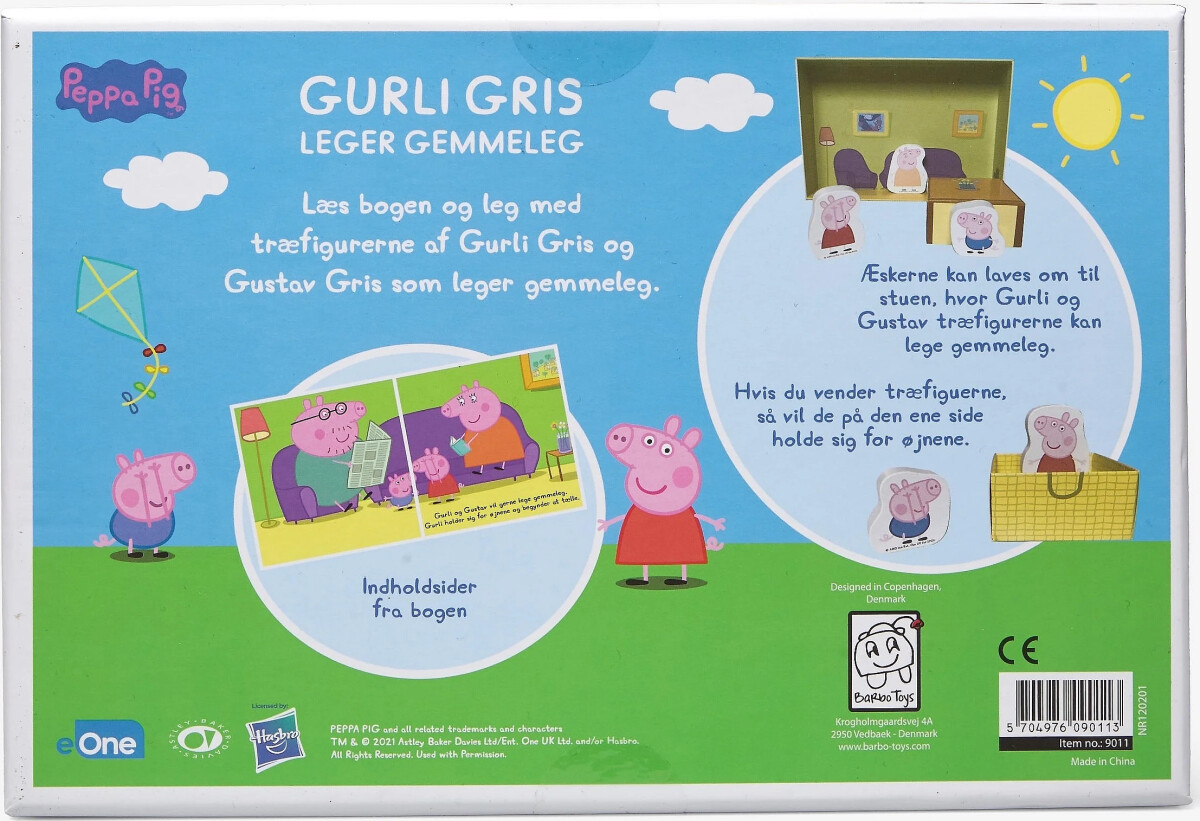 Gurli Gris - Bog Med Træfigurere - Gemmeleg