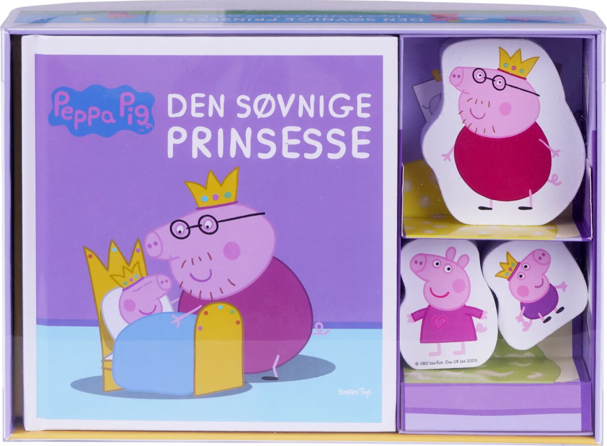 Gurli Gris - Bog Med Træfigurere - Den Søvnige Prinsesse