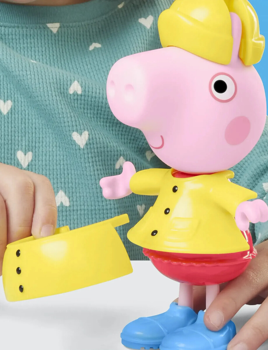 Gurli Gris - Gurli Og Venner Klæd Ud 15 Cm - Regnvejrsdag