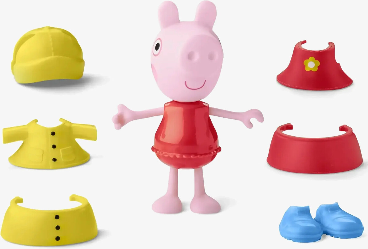 Gurli Gris - Gurli Og Venner Klæd Ud 15 Cm - Regnvejrsdag