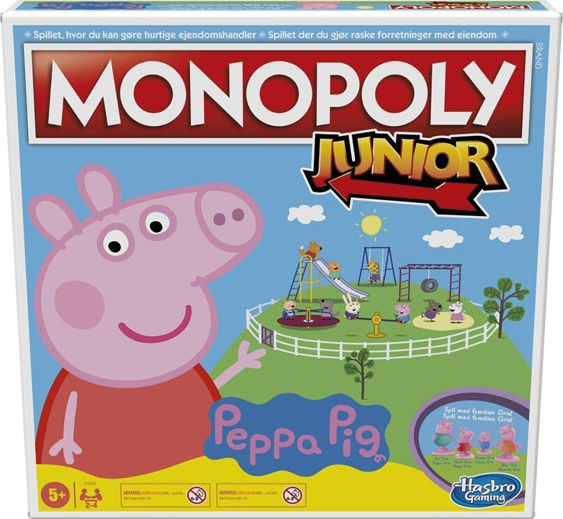 Gurli Gris Monopoly Junior - Hasbro Spil