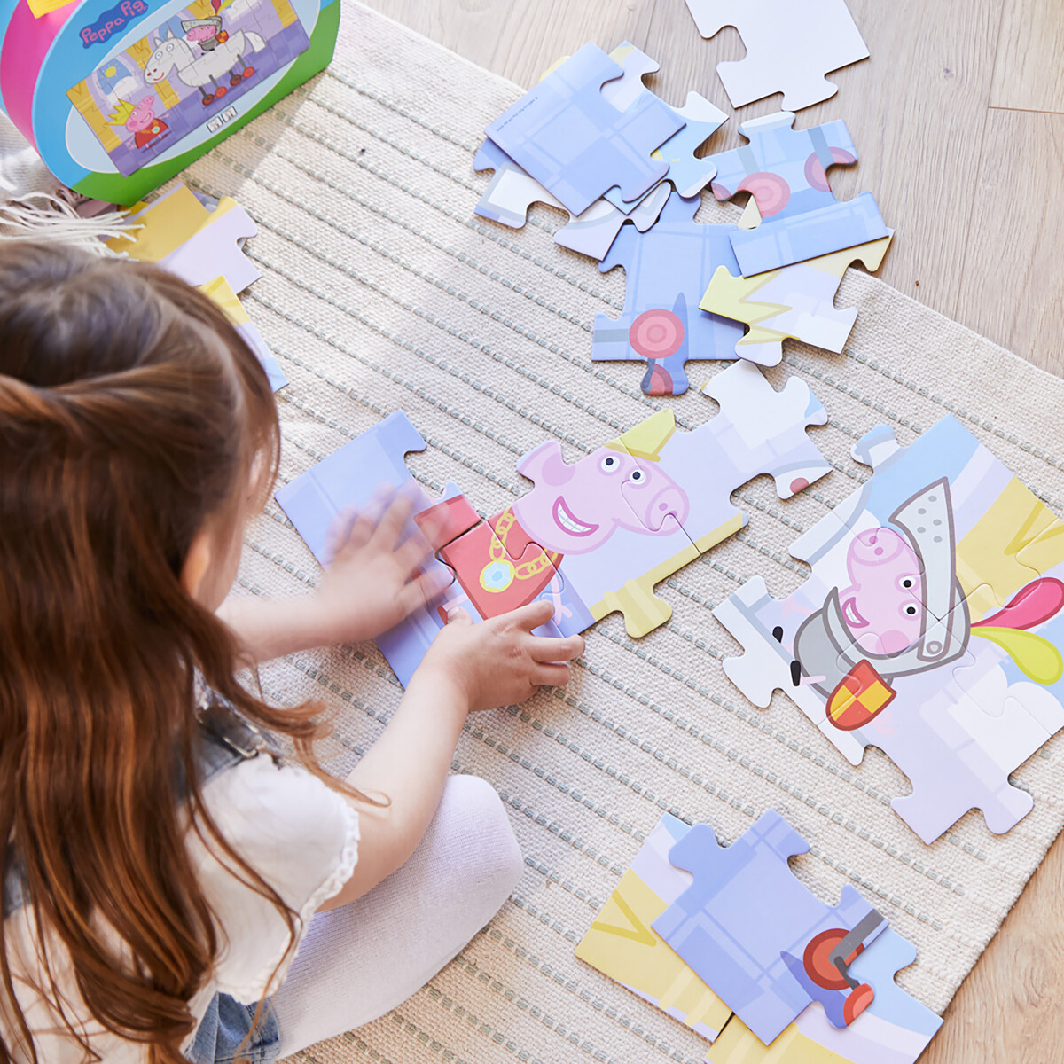 Gurli Gris Puslespil I Træ Til Børn - Prinsesse Kuffert