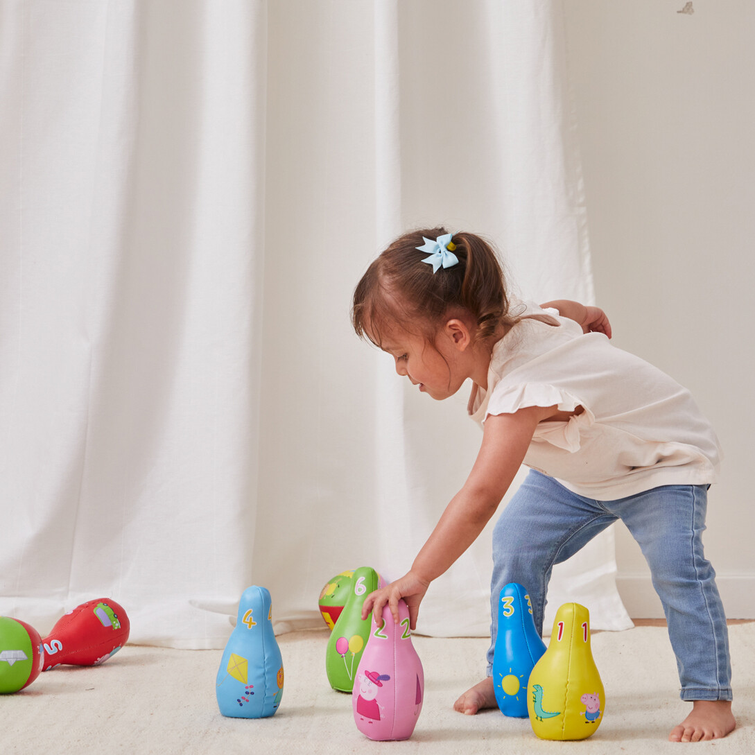 Barbo Toys - Gurli Gris Soft Bowling Sæt