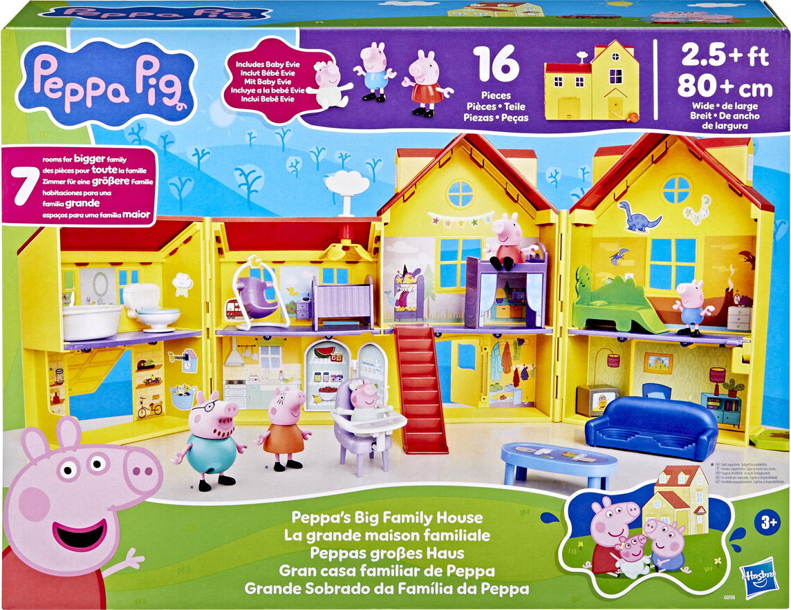 Gurli Gris - Peppa S Big Family House - Dukkehus - Hasbro G0508