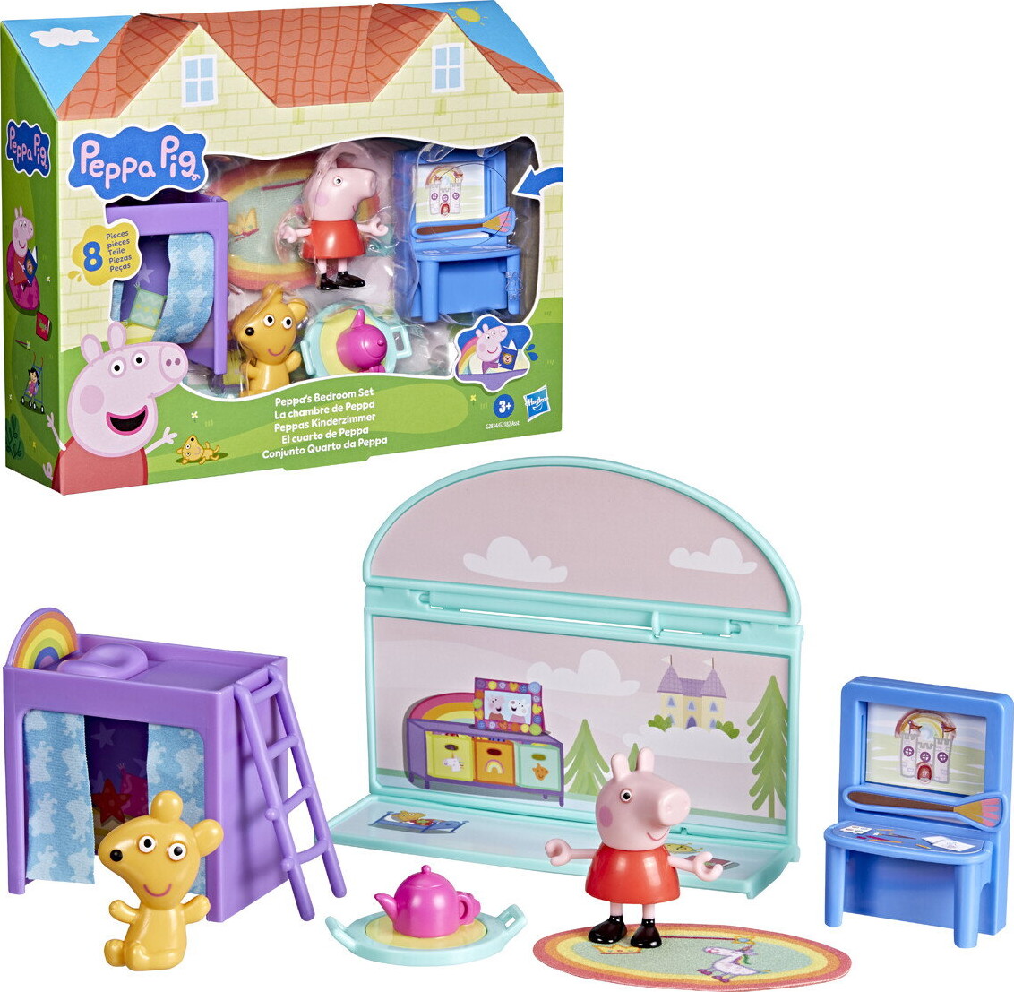 Peppa Pig - Evie S Nursery Set - Gurli Gris Værelse - Assorteret