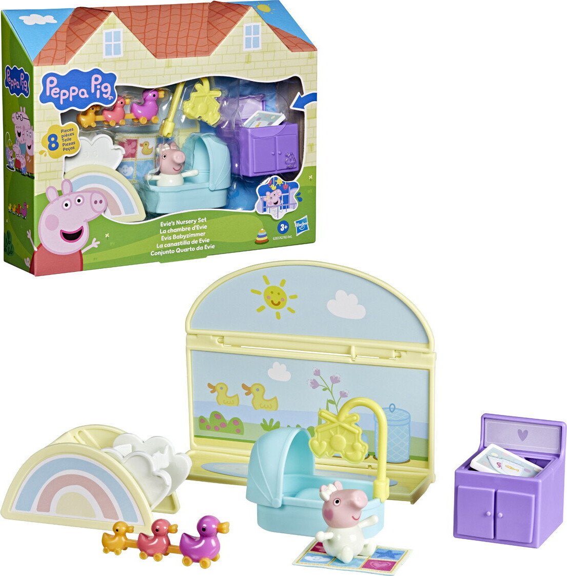Peppa Pig - Evie S Nursery Set - Gurli Gris Værelse - Assorteret