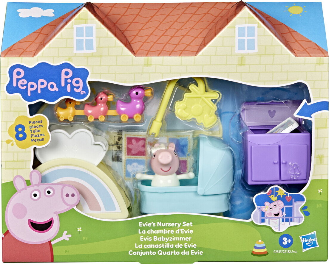 Peppa Pig - Evie S Nursery Set - Gurli Gris Værelse - Assorteret