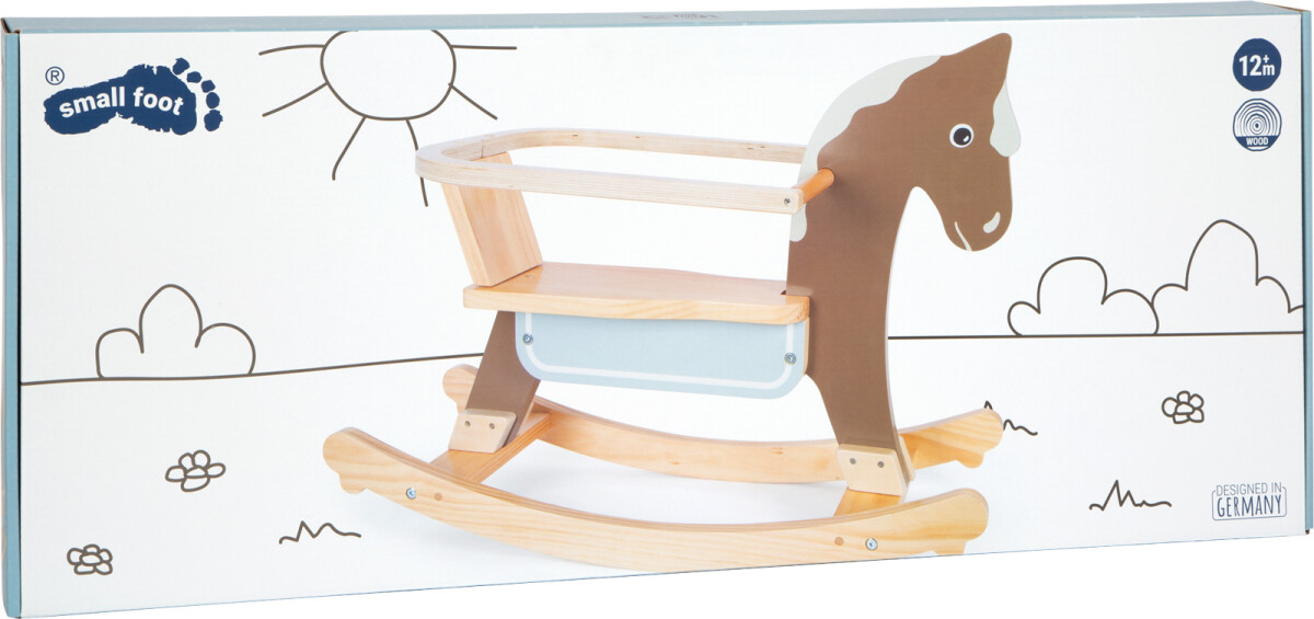 Gyngehest Med Ryglæn - Træ - Small Foot