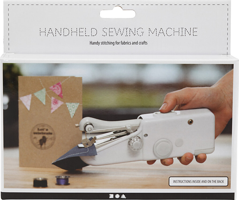 Håndsymaskine - H 6 7 Cm - L 20 5 Cm - B 3 5 Cm - Hvid - 1 Stk