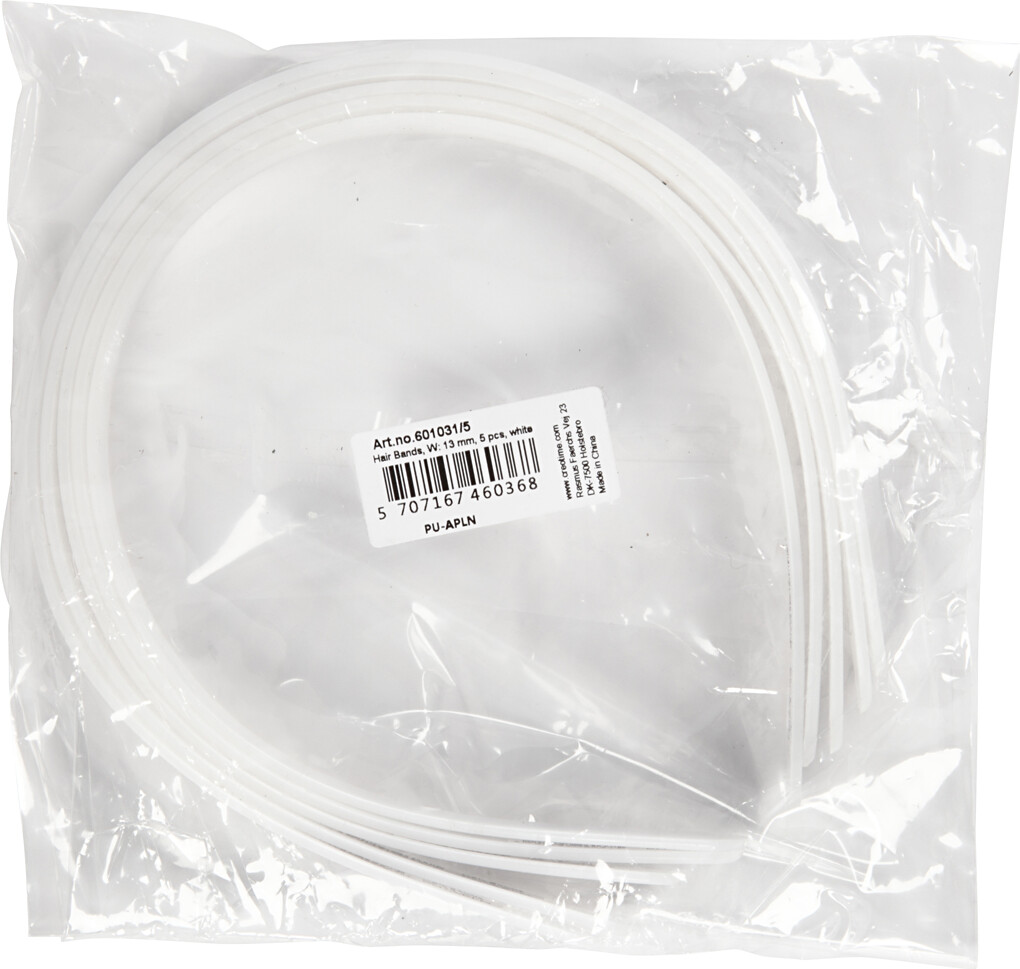 Hårbøjle - B 13 Mm - Hvid - 5 Stk