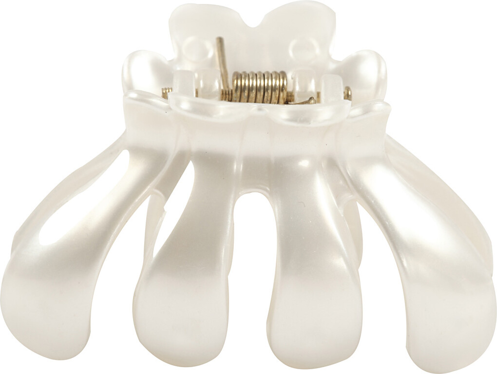 Hårklemmer I Perlemor - Hvid - 2 Stk