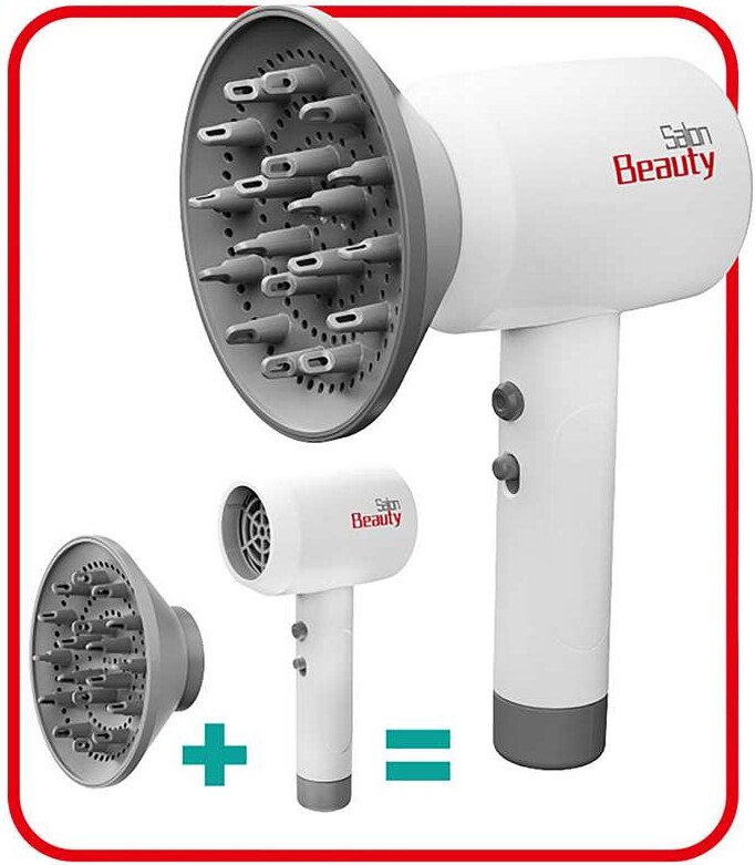 Hårtørrer Legetøj Med Diffuser - Elektrisk - Tegole