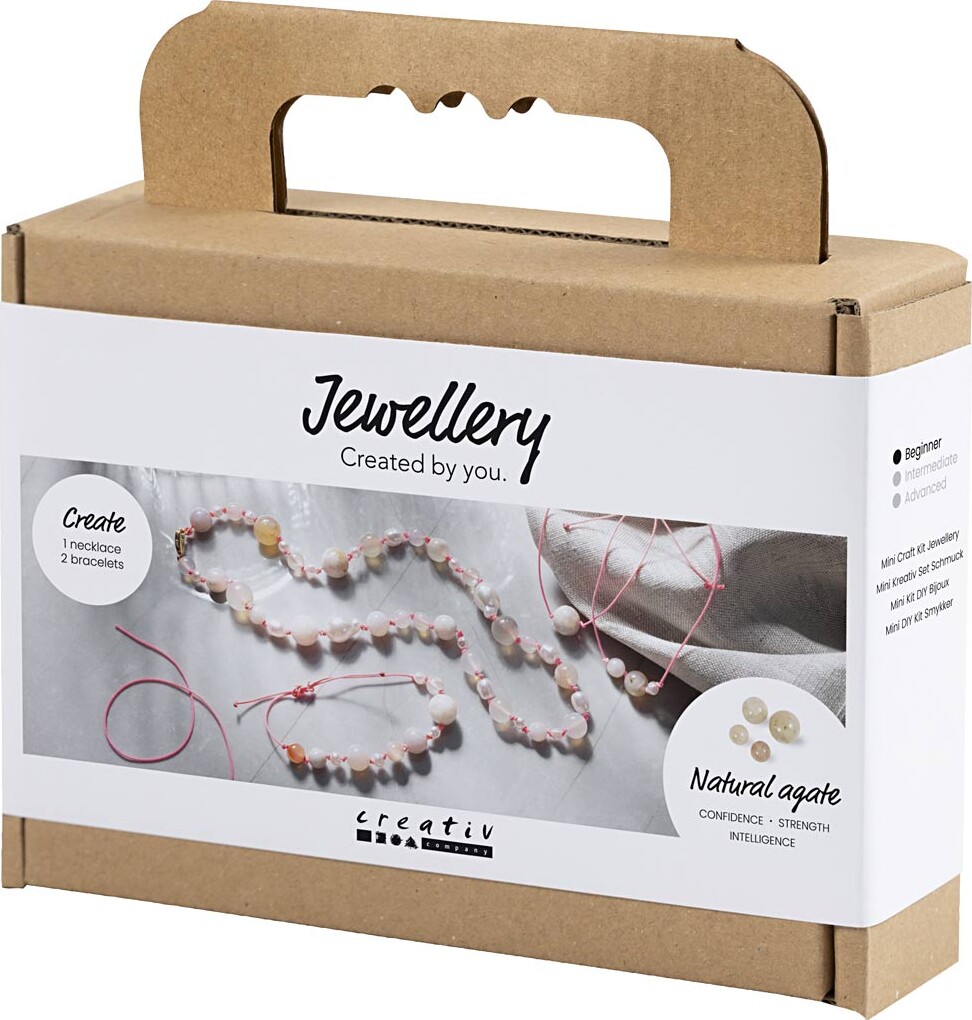 Halskæde Og Armbånd - Pink