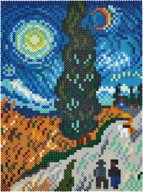 Hama Art - Van Gogh Perlesæt - 10000 Midi Perler - 3607