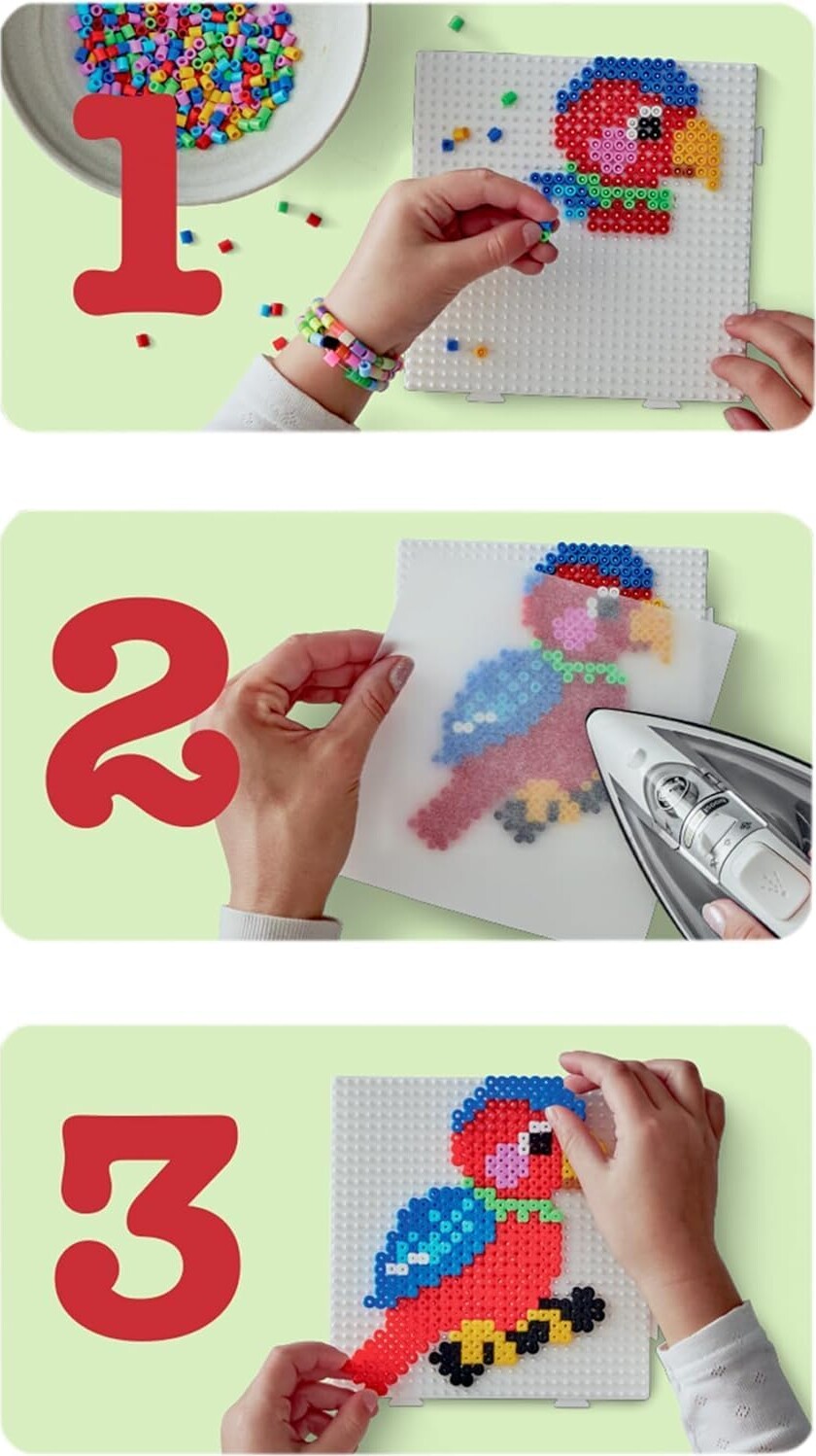 Hama 8544 - Pastel - Maxi Perler I Bøtte - 1400 Stk - Mix 52