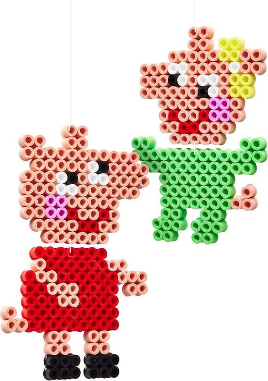 Hama Maxi Perler - Gurli Gris Og Lillesøster - 900 Perler