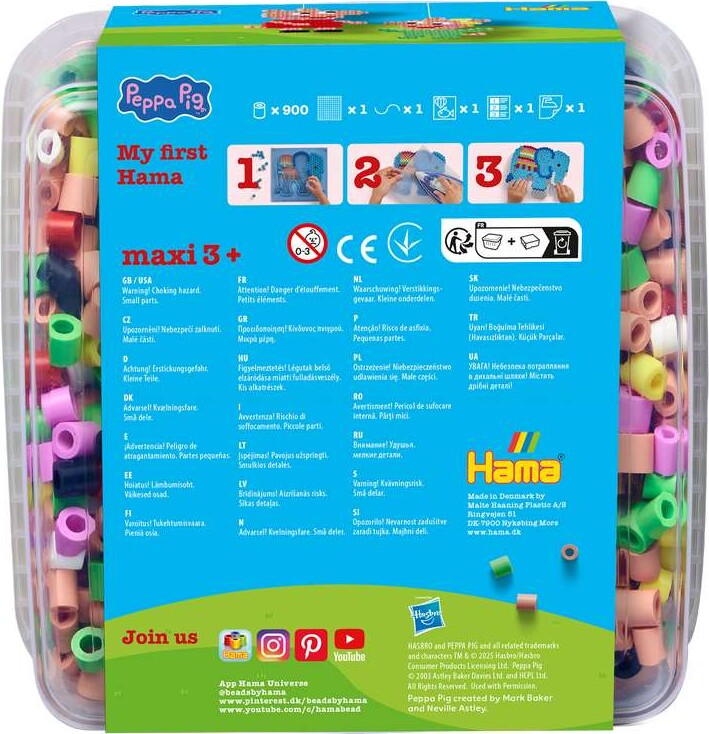 Hama Maxi Perler - Gurli Gris Og Lillesøster - 900 Perler