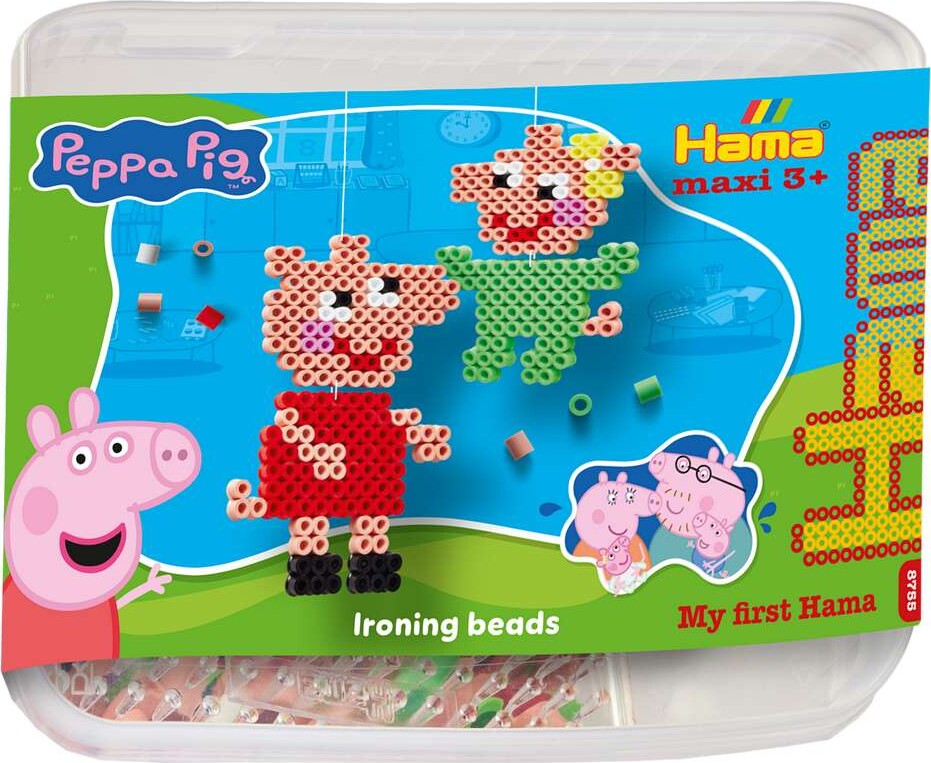 Hama Maxi Perler - Gurli Gris Og Lillesøster - 900 Perler