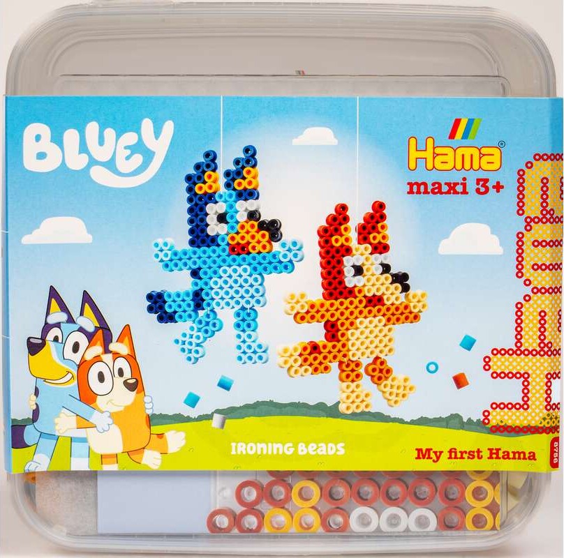 Hama 8756 - Bluey - 900 Maxi Perler Perleplade Snor Papir