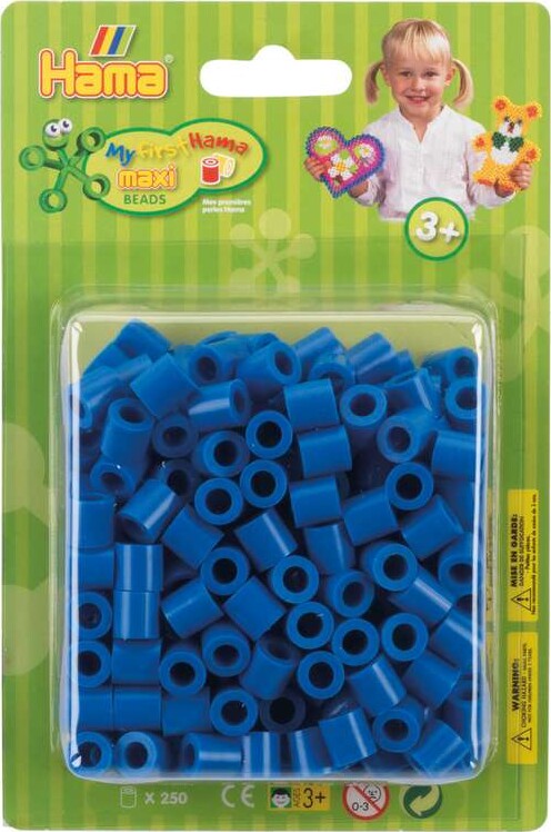 Hama Maxi Perler - Lys Blå - 250 Stk - 8509