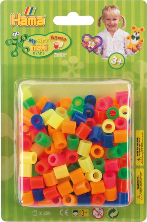 Hama Maxi Perler - Mix 51 - 250 Stk - 8522