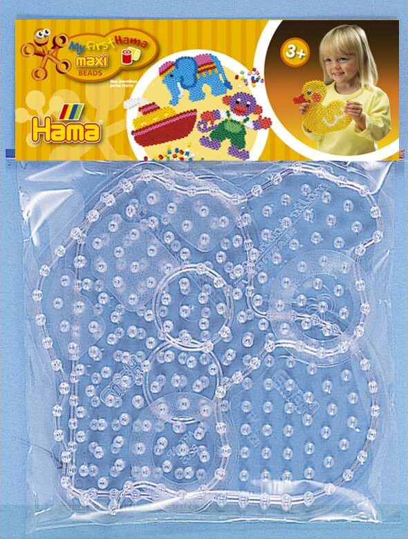 Hama Maxi Perleplader - Bil Og Hjerte - Transparent - 8253