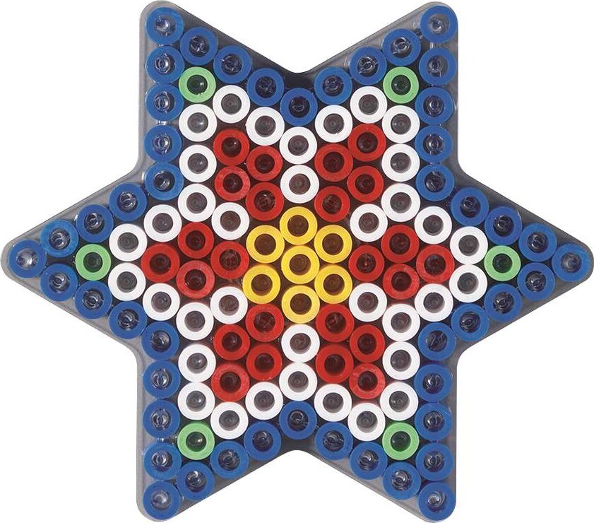 Hama Maxi Perleplade - Stjerne - Transparent - 14 5X15 58 Cm - 8222