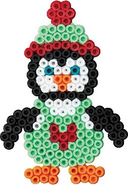 Hama Midi Perlesæt - Lille Pingvin Perleplade Og Perler - 4109