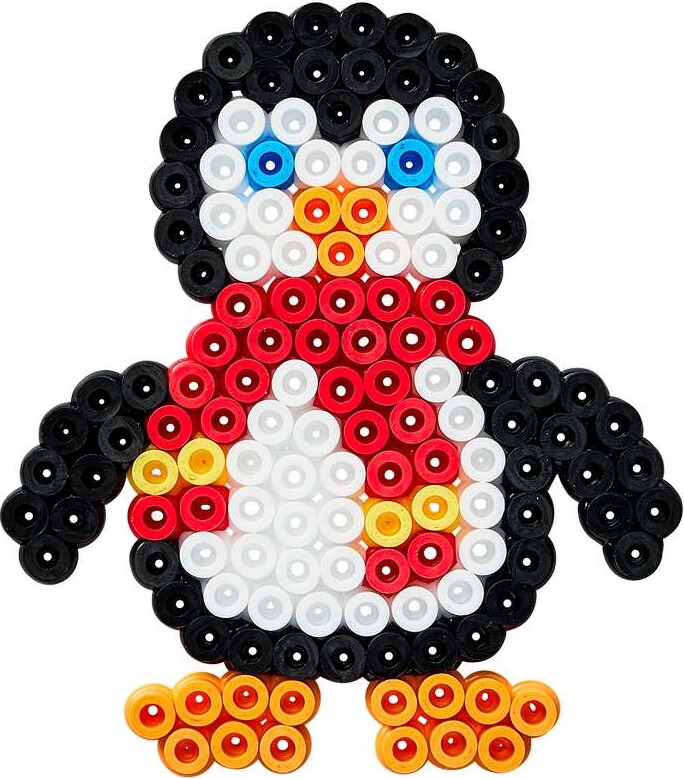 Hama 4141 - Lille Pingvin - 450 Diy Midi Perler Plade Papir