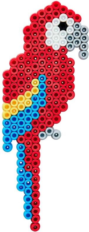 Hama 4220 - Papegøjer - Sekskant - 1100 Diy Midi Perler Plade