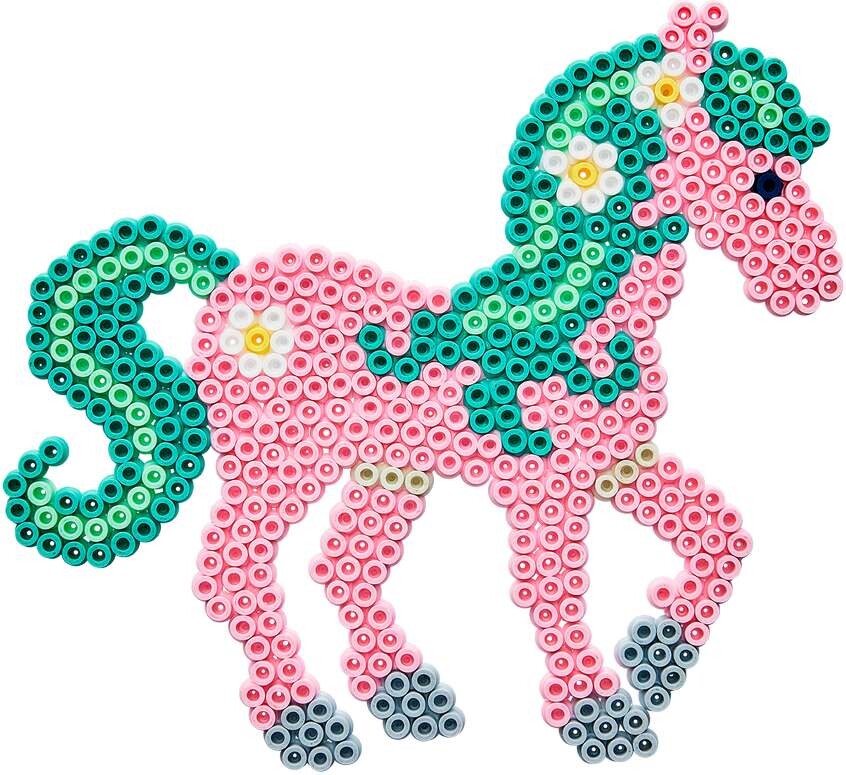 Hama 3164 - Eventyrheste - 4000 Diy Midi Perler 2 Plader
