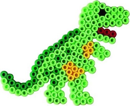 Hama Midi Perler - Dinosaurer Og Biler Perlesæt - 2000 Perler - 3502