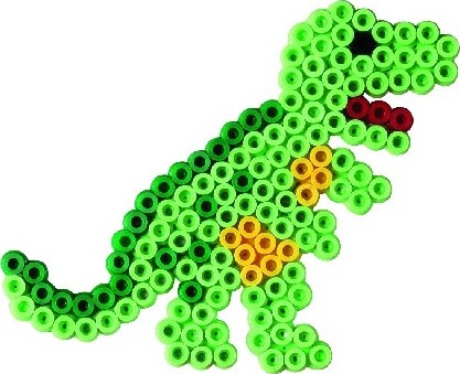 Hama Midi Perler - Dinosaurer Og Biler Perlesæt - 2000 Perler - 3502