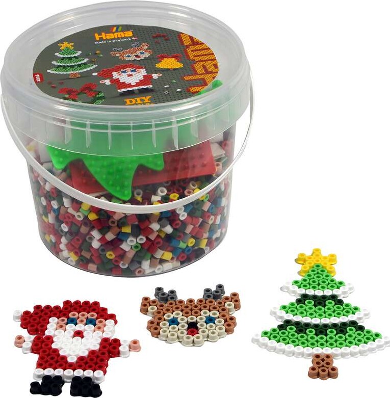 Hama 2045 - Diy Midi Juleperler - 4000 Perler Og 2 Stiftplader