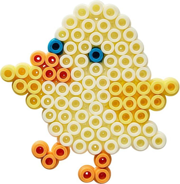 Hama 2041 - Påske - 4000 Stk Diy Midi Perler Oval Stiftplade