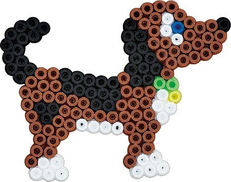 Hama Midi Perler - Perlesæt Med 3000 Perler - Blå - 4416