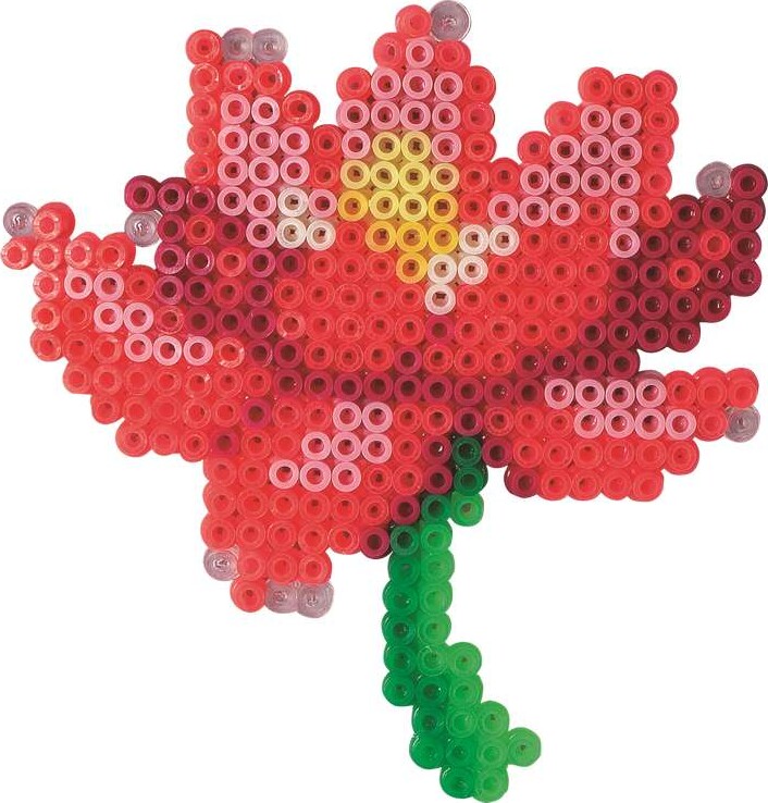 Hama Mini Perlesæt - Blomst Perleplade Og 2000 Perler - 5513