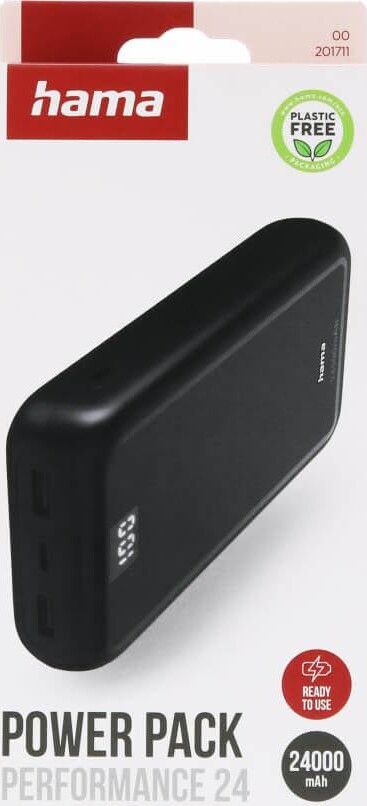 Hama - Powerbank 24000Mah 2Xusb-A 1Xusb-C Anthracite