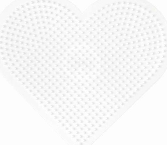 Hama Midi Perleplade - Hjerte Stor Stiftplade - 16X17 5 Cm - 233