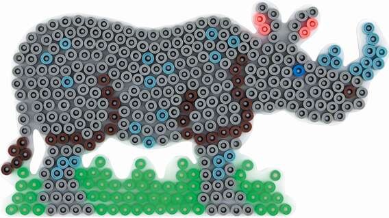 Hama 295 - Næsehorn Midi Perleplade - 9X15 5 Cm