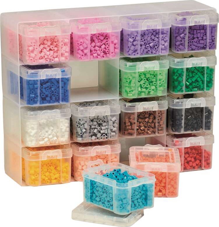 Hama - Stor Opbevaringsboks Med 16000 Midi Perler - 6761