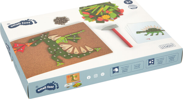 Hammerbræt Med Søm Træhammer Og Klodser - Planter Og Dyr