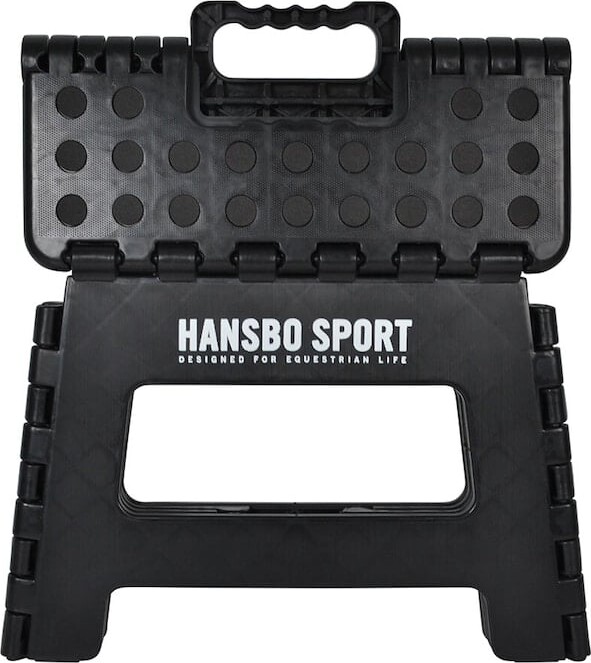 Hansbo Sport - Foldbar Staldskamme Taburet - 22Cm Sort
