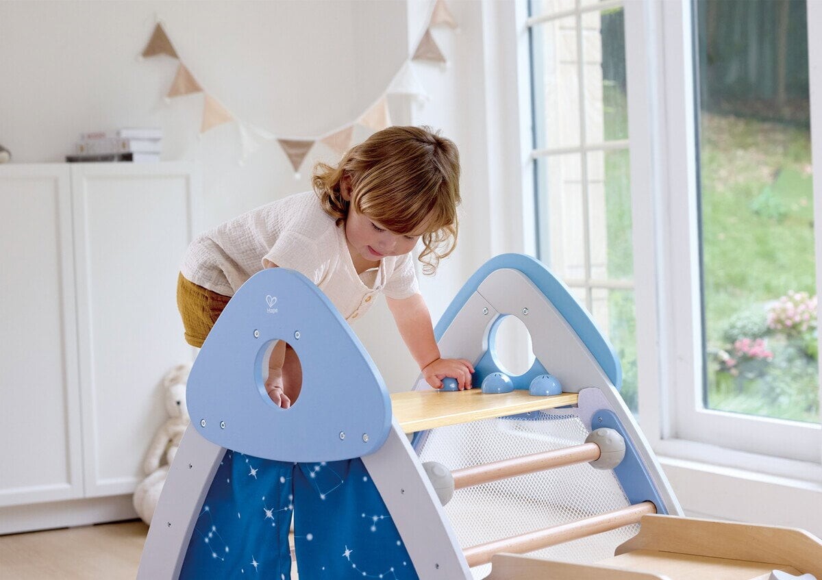 Hape - 4-In-1 Climb Slide Gym Set - Klatrestativ Til Børn