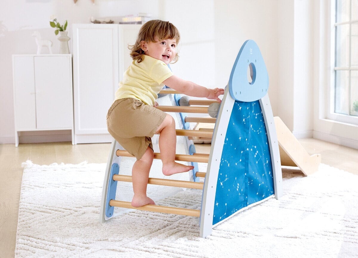 Hape - 4-In-1 Climb Slide Gym Set - Klatrestativ Til Børn