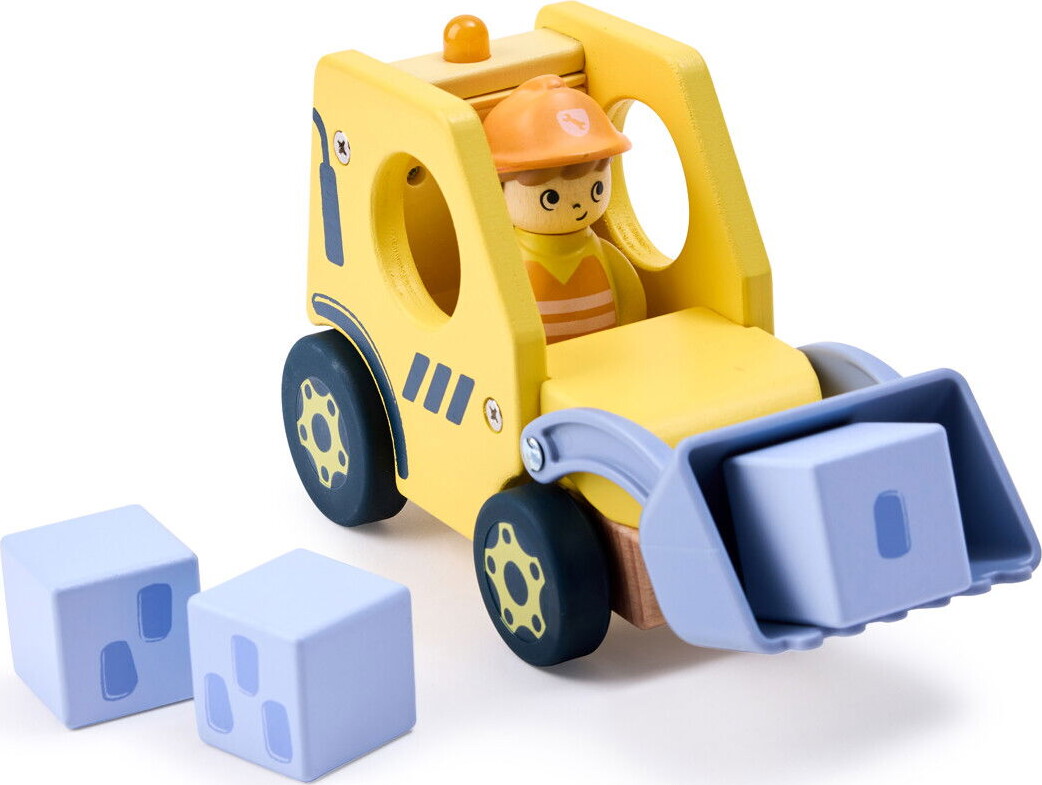 Hape - The Buzzing Bulldozer - Legetøj Med Lyd - Hapeland